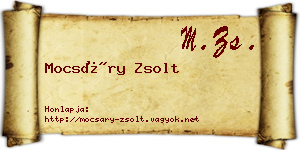 Mocsáry Zsolt névjegykártya