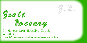 zsolt mocsary business card